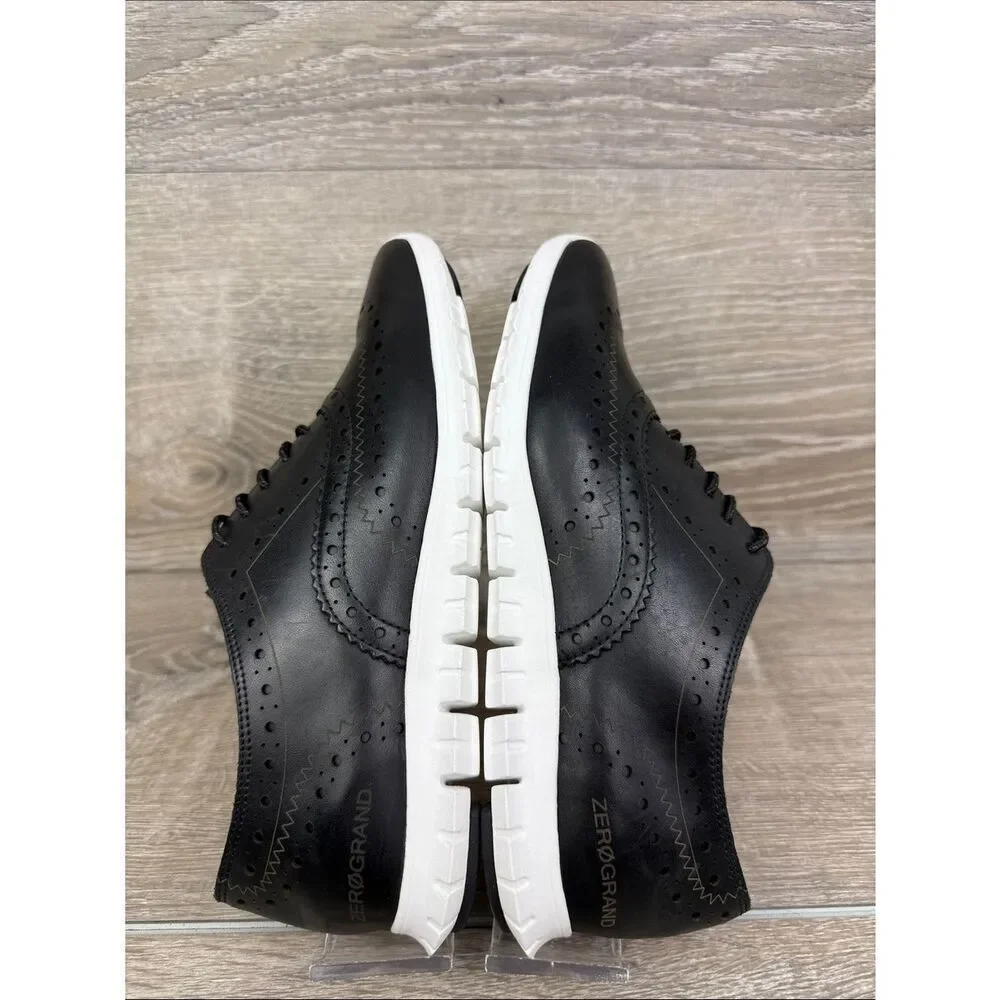 Cole Haan Zerogrand OS Women’s Sz 6.5B Black Leather Wingtip Oxford Low Sneakers